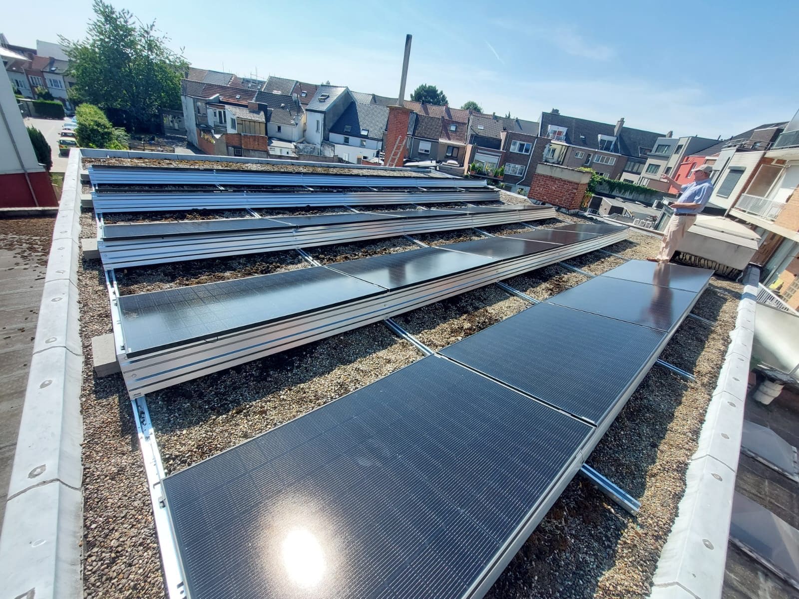 Stadsproject — meerdere rijen panelen