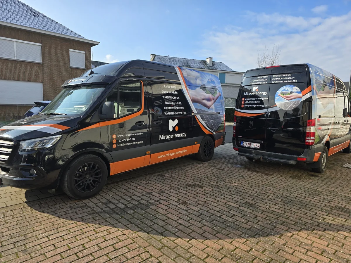 Mirage Energy installatieteam onderweg in België — Geert Van den Broeck